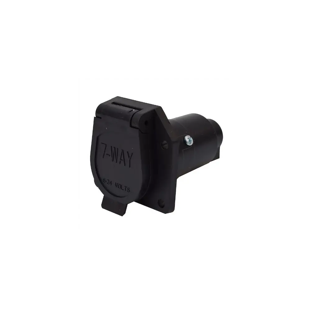7-Way Round Vehicle Side Trailer Wiring Connector - VALA10-7082
